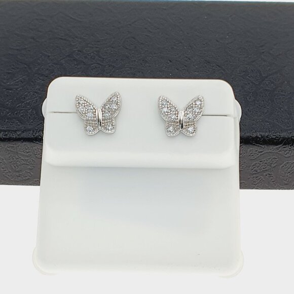 "925 sterling silver luxury CZ earrings for women/girls, Best for gift,RJUS2208 - Picture 3 of 11